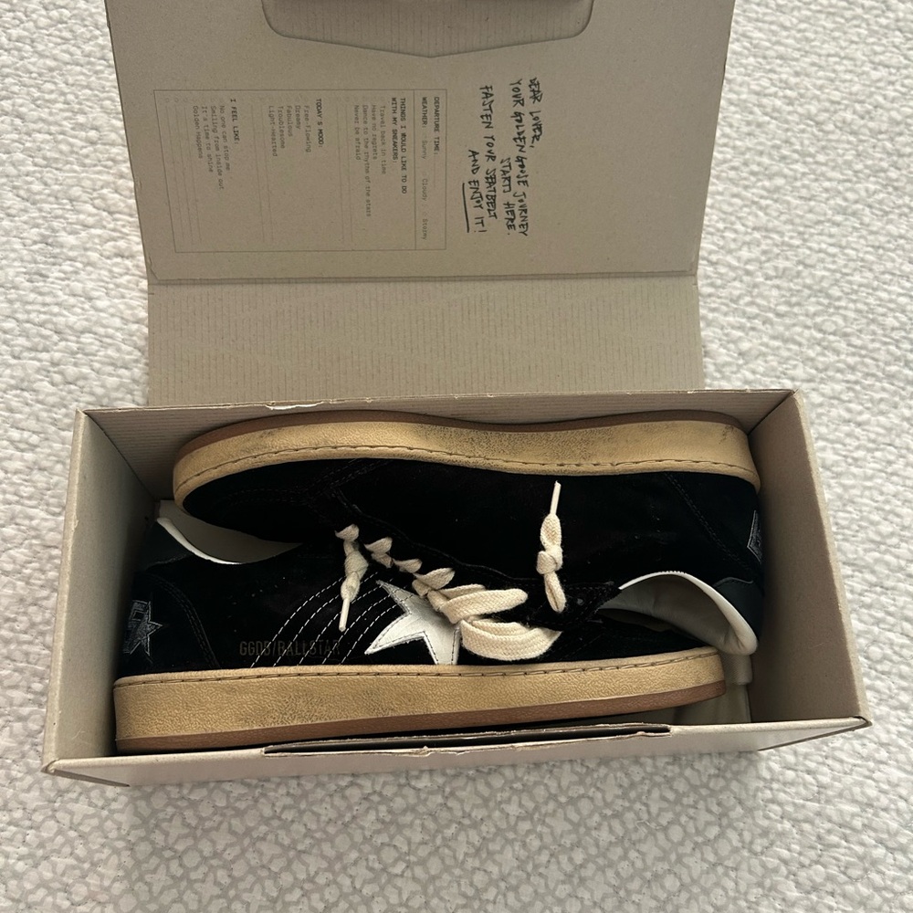 Golden Goose Ball Star Low Top Suede Sneaker - Size 38 (US 7) Like NEW - Picture 6 of 10